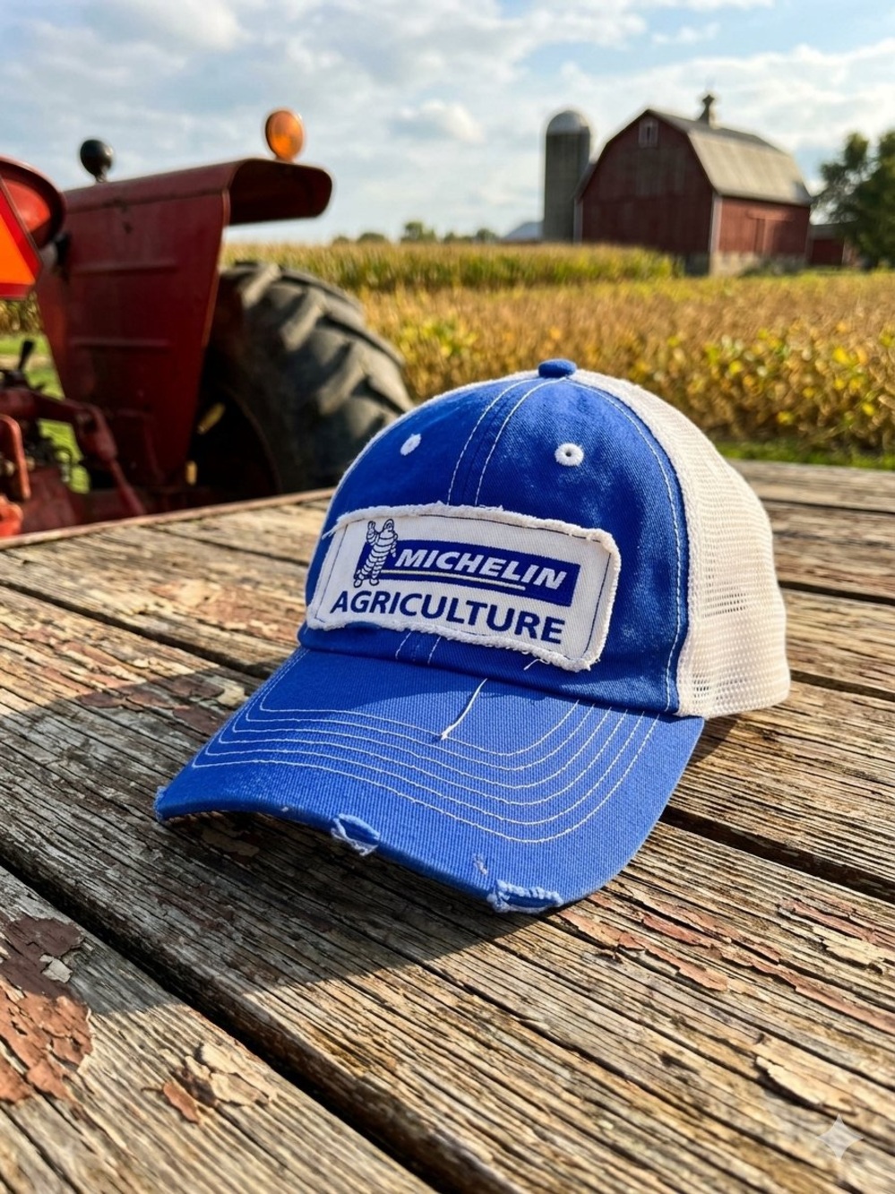 MICHELIN Agriculture Blue & White Mesh Trucker Hat